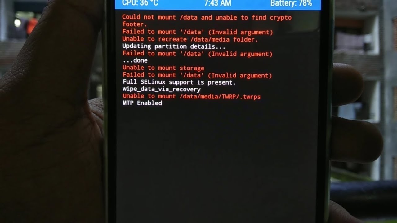 Pengalaman atasi masalah Failed To Mount System (Invalid Argument) pada Wiko Bloom 2 via TWRP