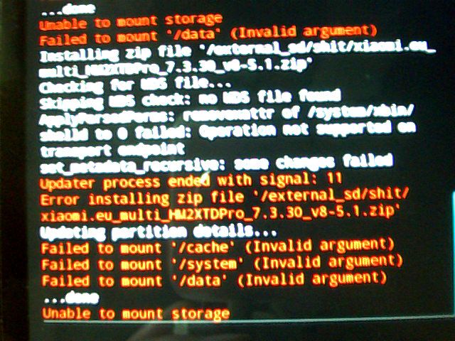 Panduan atasi masalah Failed To Mount System (Invalid Argument) pada Wiko Highway via TWRP