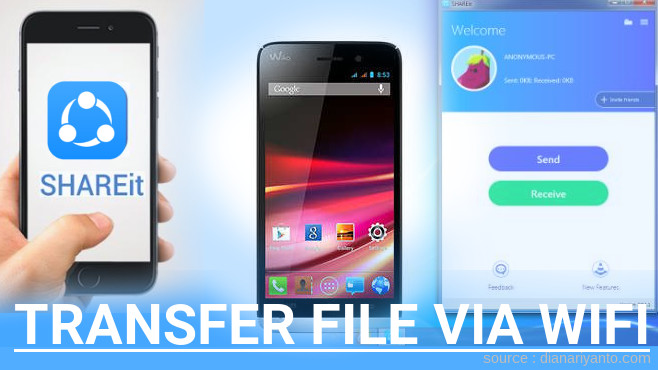 Cara Transfer File via Wifi di Wiko Fizz Menggunakan ShareIt Versi Baru