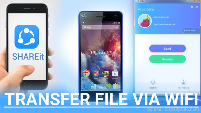 Tutorial Transfer File via Wifi di Wiko Highway 4G Menggunakan ShareIt Terbaru
