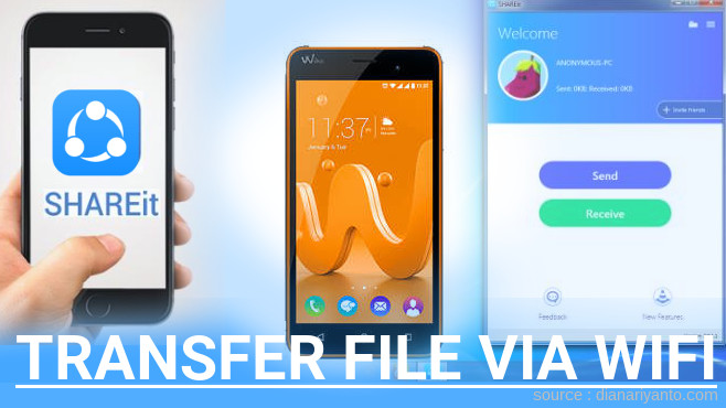 Cara Transfer File via Wifi di Wiko JERRY Menggunakan ShareIt Terbaru