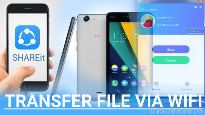 Transfer File via Wifi di Wiko Pulp FAB 4G Menggunakan ShareIt Versi Baru