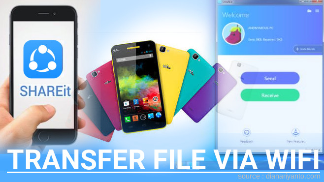 Mengenal Transfer File via Wifi di Wiko RAINBOW Menggunakan ShareIt Versi Baru