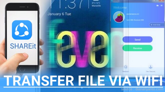 Transfer File via Wifi di Wiko Ridge 4G Fever Menggunakan ShareIt Terbaru