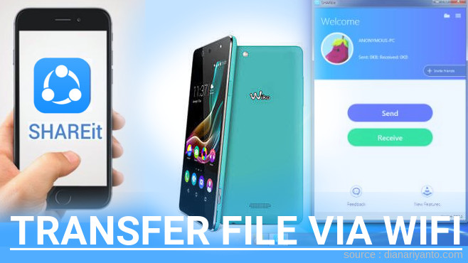 Transfer File via Wifi di Wiko Selfy Menggunakan ShareIt Versi Baru